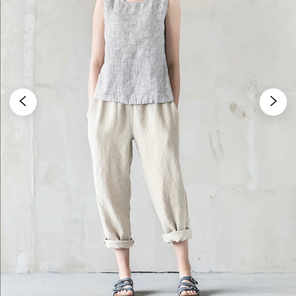 NotPERFECTLINEN Loose Linen Athens Pants